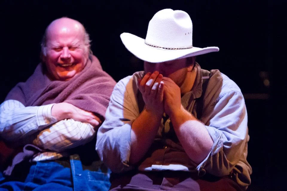 "Like all good westerns, there's lots of meandering about the wide open spaces, accomplished on the limited space of the Williamston stage by an ingenious scrolling canvas that provides a backdrop representative of wherever the two crusaders find themselves at the time. 'Dead Man's Shoes' is directed by David Wolber , who has cast wisely, with each of the four actors a standout in their own right while fitting seamlessly into the ensemble. It's is an intelligent mix of story, character, and humor, and an old-time western with contemporary sensibilities and the journey that it recounts is well worth the taking." - Daniel Skora, New Monitor