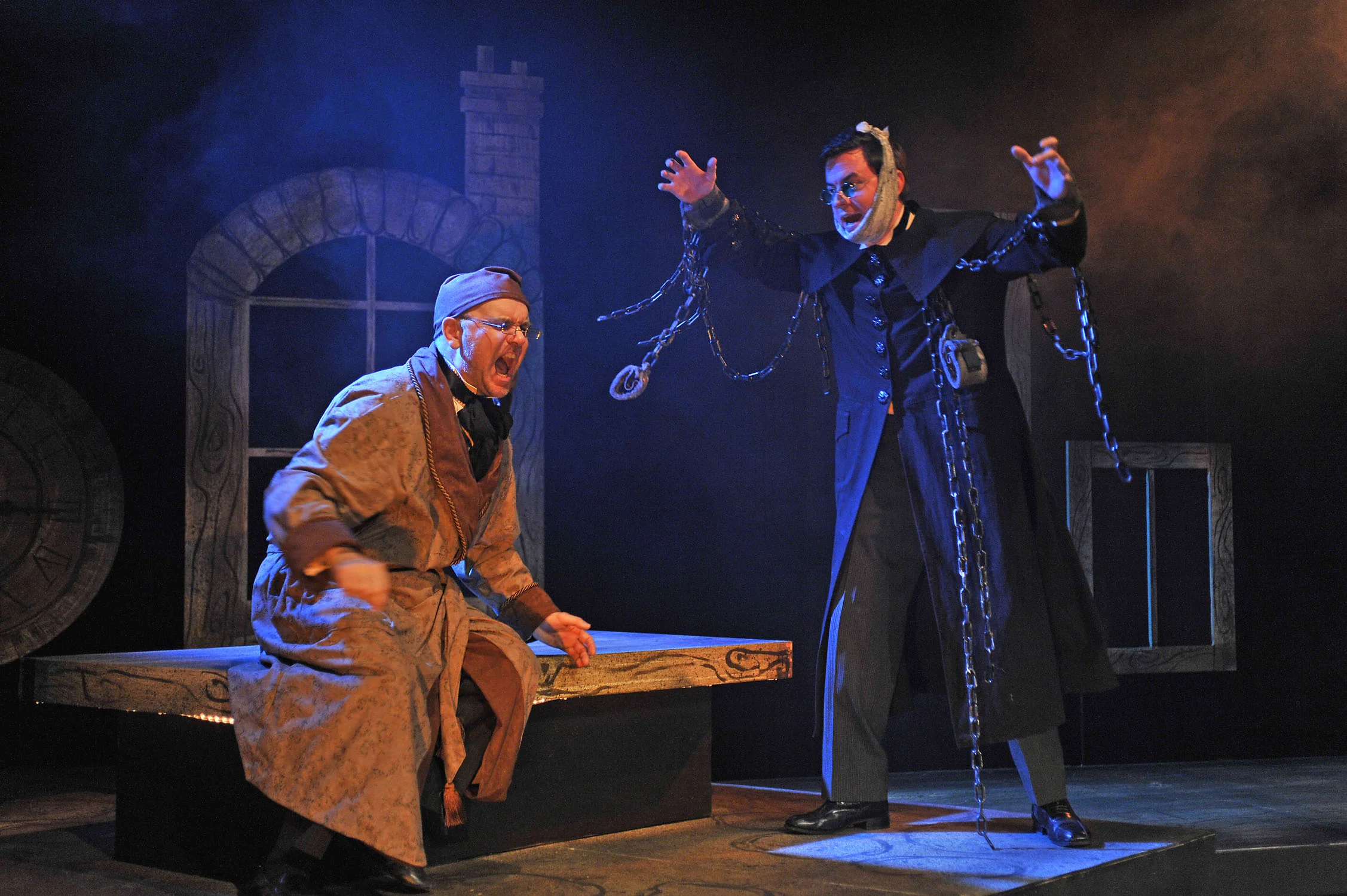 "A cool take on a classic tale - 'Carol'd' is a scaled down version that plays better in the intimate setting of the Performance Network's theater than a full-blown production of the show would. This 'Carol' has been injected with a good shot of comedy, amplifying the subtle humor that can be found in Dickens' version. 'Christmas Carol'd' can best be enjoyed when viewed in the spirit in which it was created: a tight, compact, interpretation of the story with a bit of an edge added to it. The production is directed by David Wolber " - Daniel Skora, New Monitor