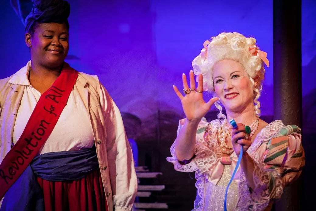 “'The play can’t be about terror and death,' announces the character playwright Olympe de Gouges, scarcely five minutes into the show. Despite the life-and-death subject matter, her play must be a comedy. Mission accomplished. Laugh-out-loud moments pepper this sassy script, which is leavened with moving moments. Director David Wolber has assembled a strong comedic quartet of actresses, led by Melissa Beckwith, whose over-the-top portrayal of Marie Antoinette is superb. 'The Revolutionists' is a good time that will leave you with lots to ponder. - EncoreMichigan.com