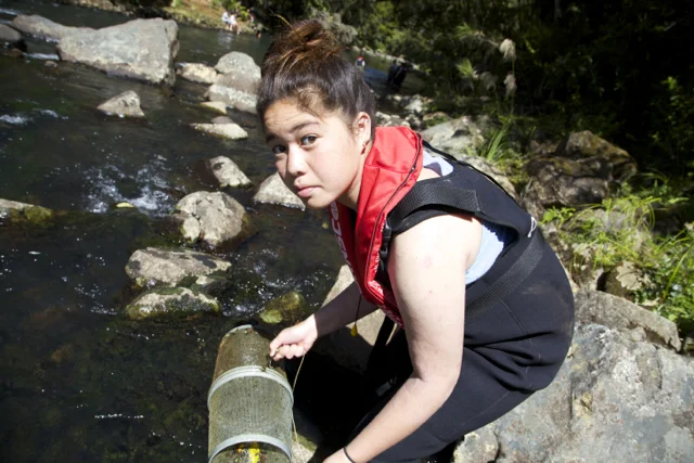 Student recovering minow trap:2.jpg