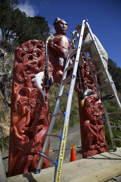 Finishing touches on the gateway.jpg