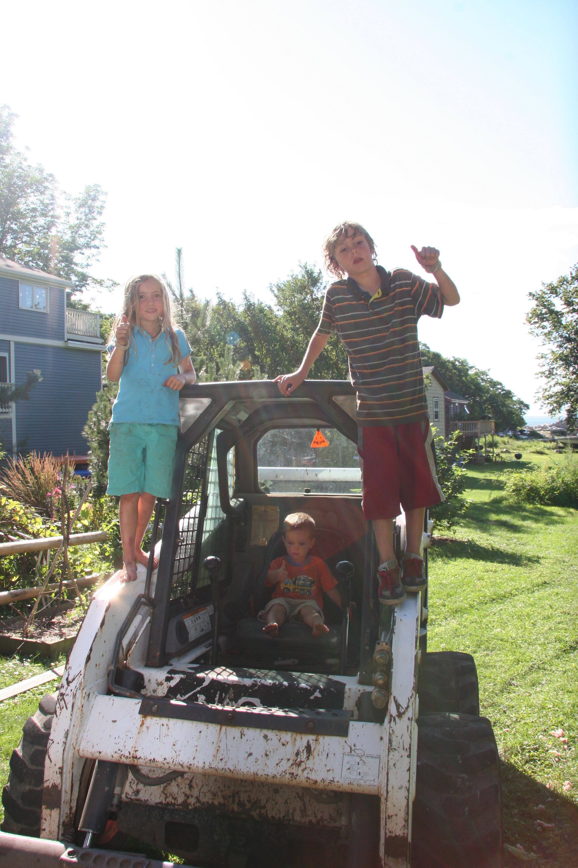 Tim confidently rented a Bobcat and completely destroyed the yard in less than an hour - we had to hire someone to come in and fix it.