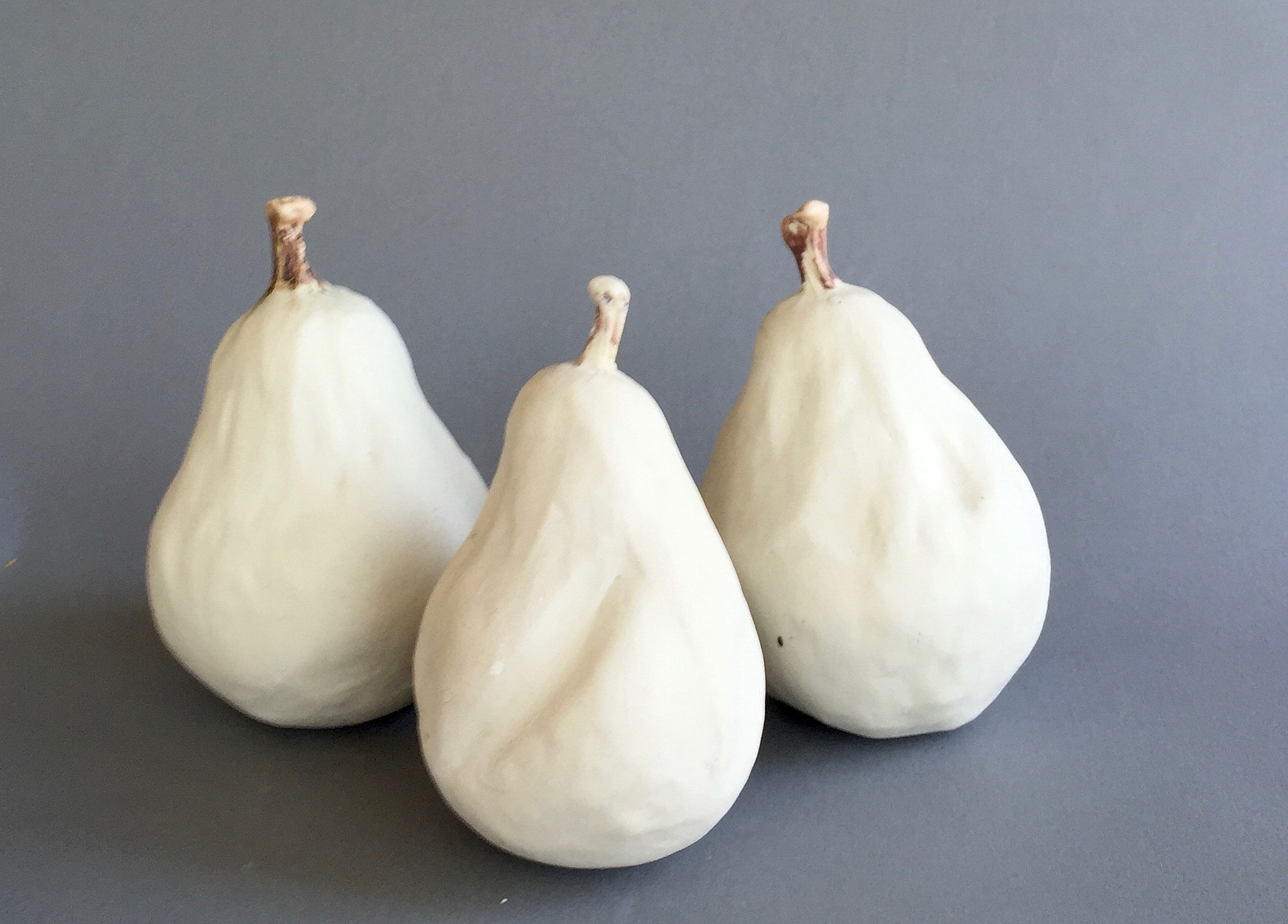 Three White Pears