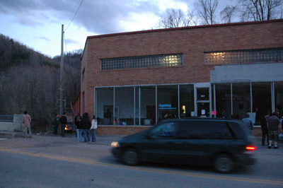 Outside Appalshop, Whitesburg, Kentucky.