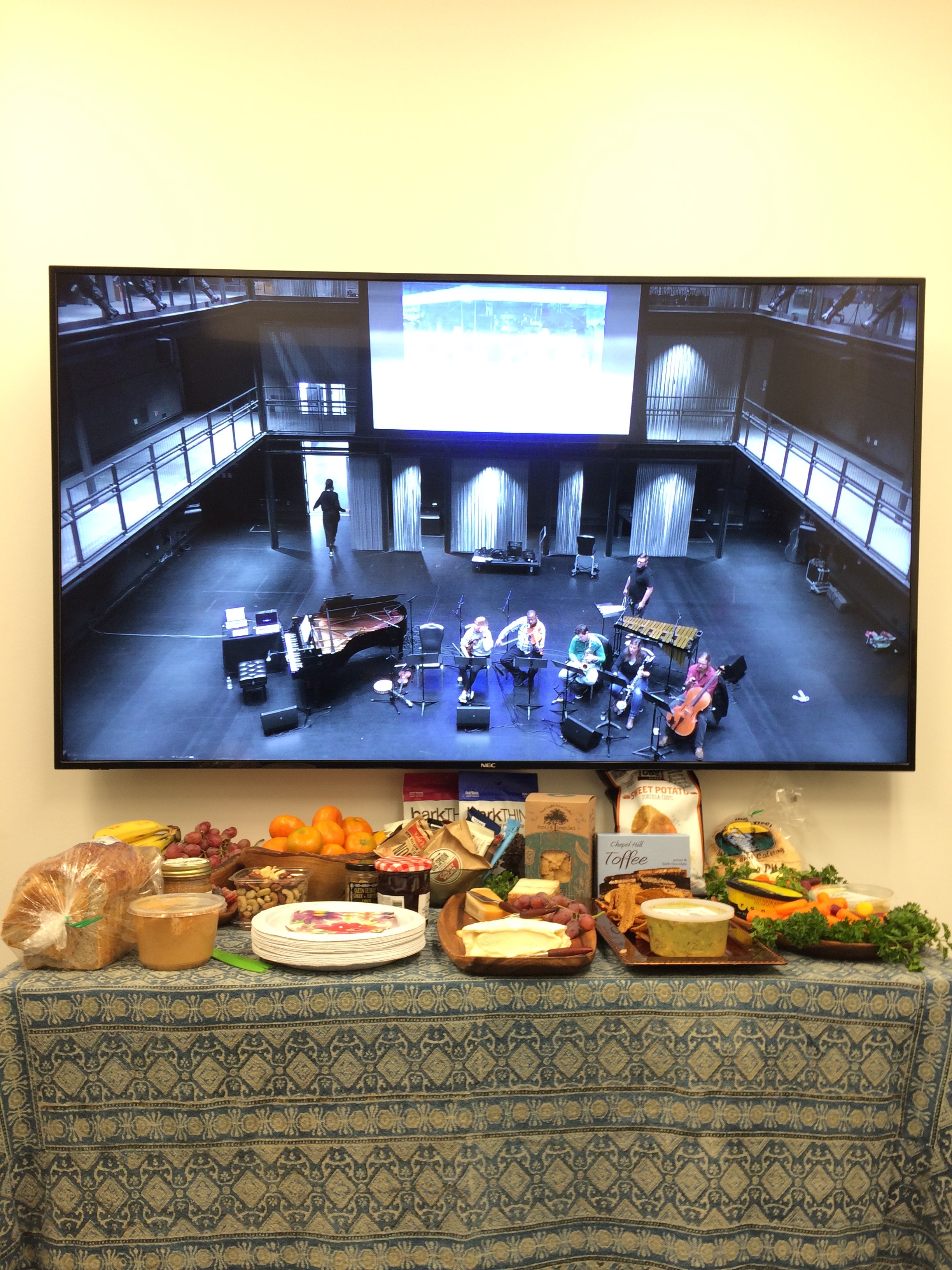  From the Green Room: the hospitality was outstanding, and we could monitor the performance from the live video feed. 