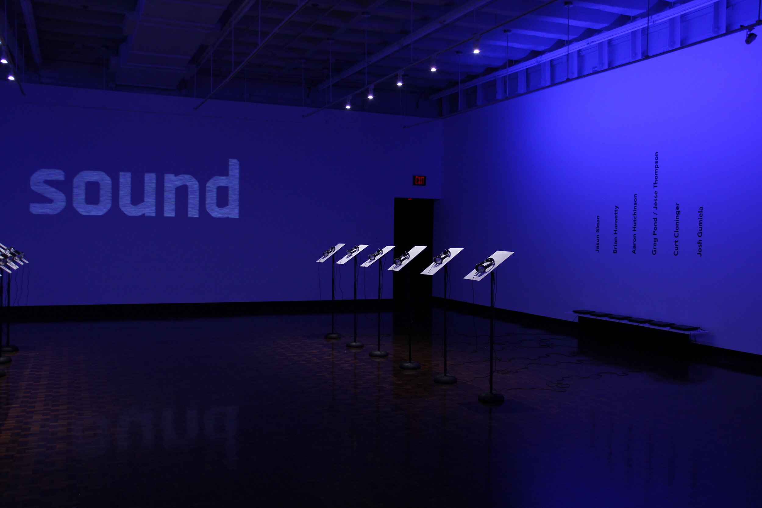  The “Sound” exhibition at Austin Peay State University, Tennessee, 2015. Photo courtesy of Michael Dickins. 