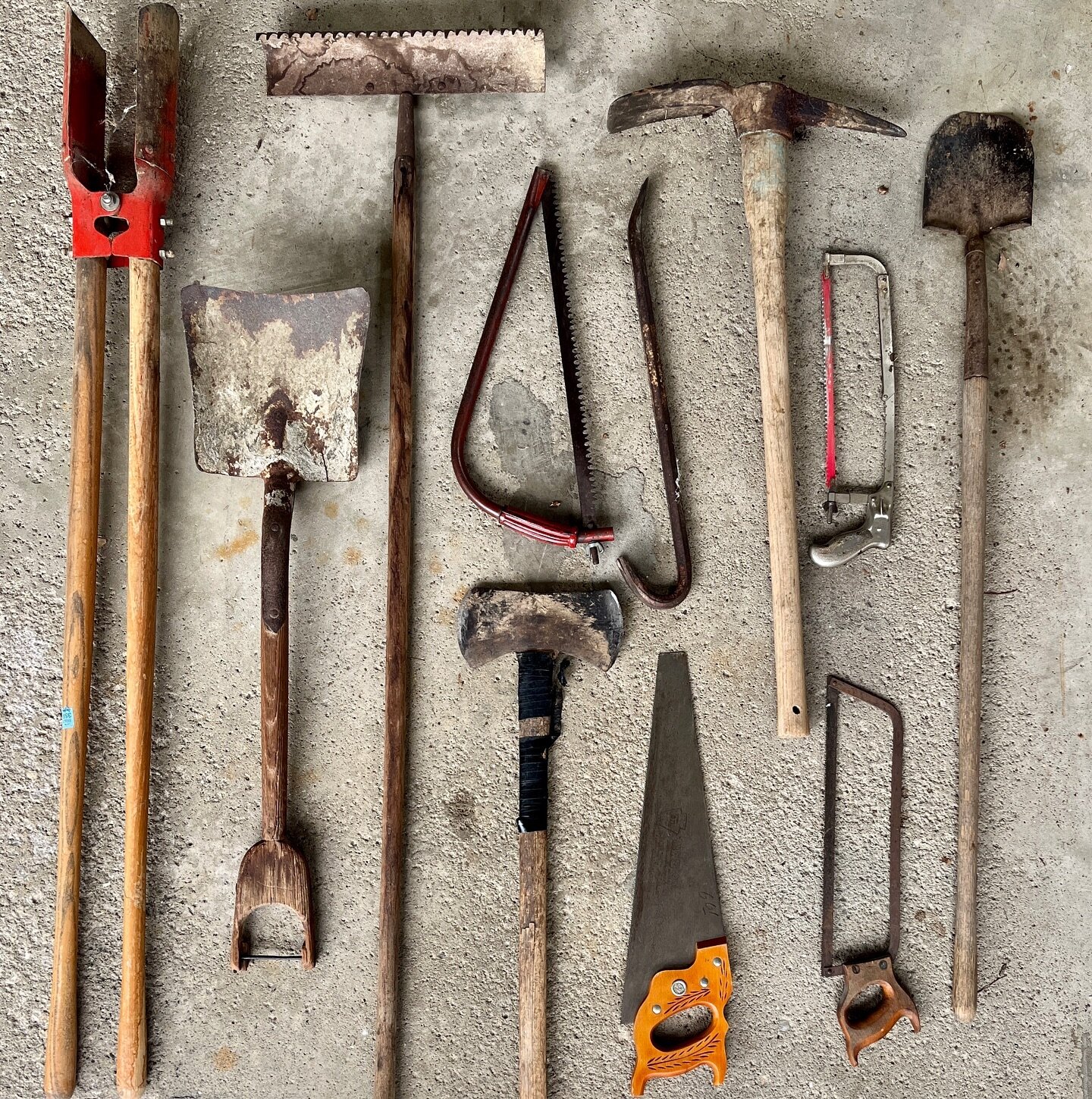 Cleaning out the last things from my parents&rsquo; house. Here are some of my dad&rsquo;s well-used tools.