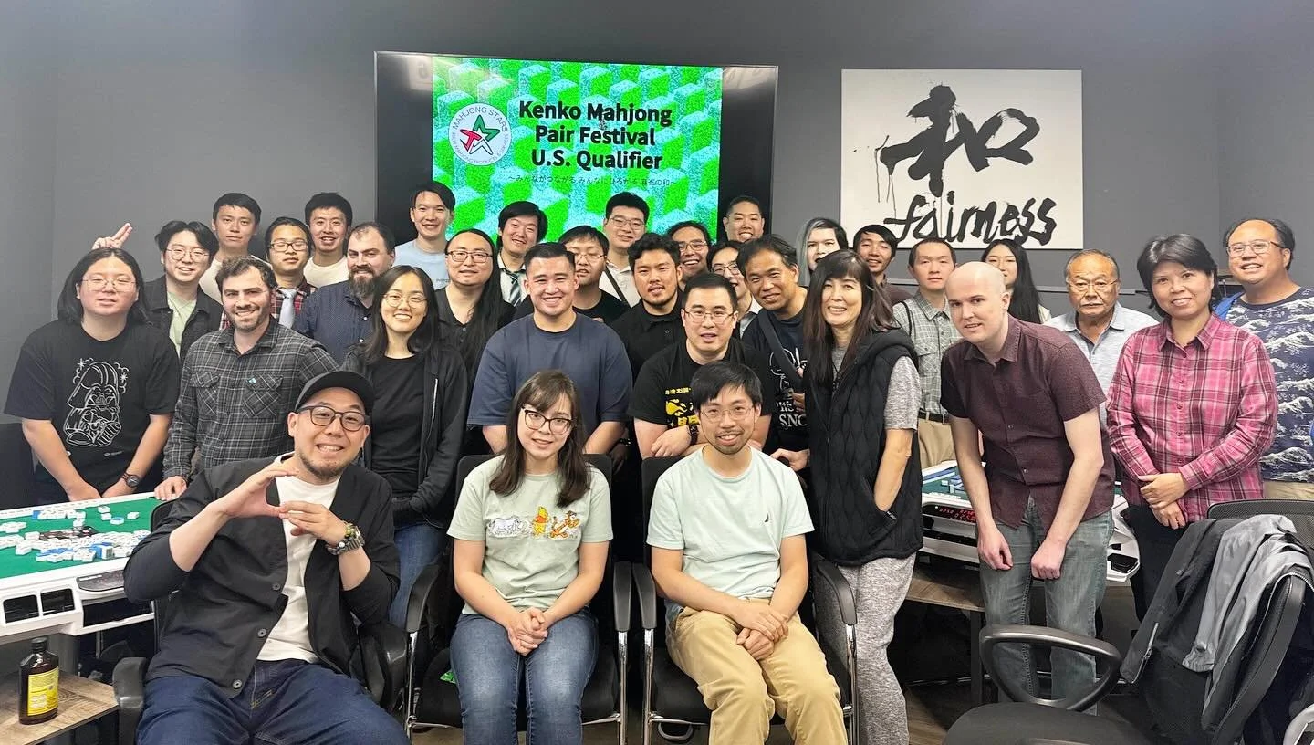 A great looking group of participants from this past weekend&rsquo;s Kenko Mahjong Pair Match USA Qualifier hosted by @mahjong_stars