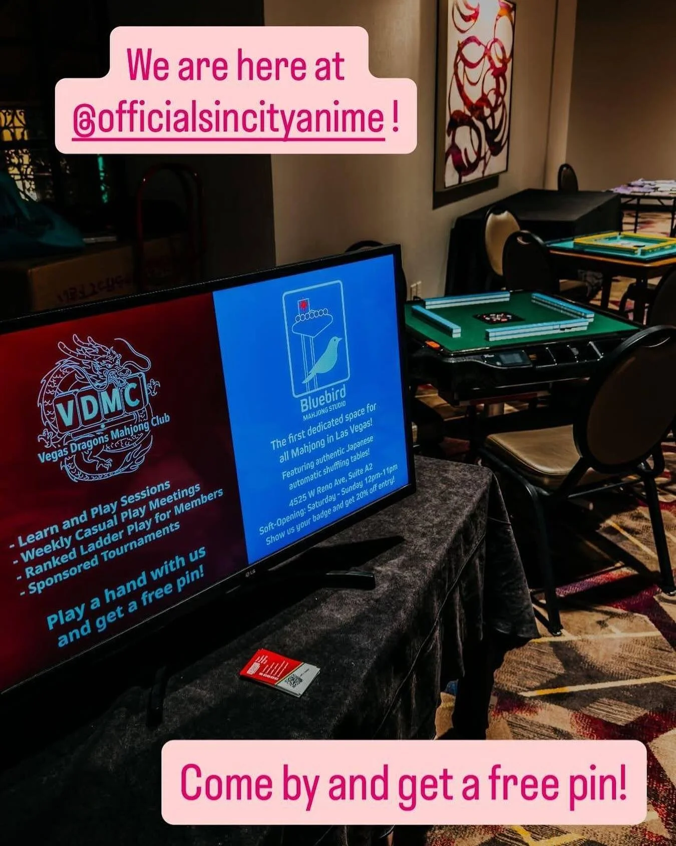 @vegasdragonsmahjongclub is busy this weekend spreading the mahjong love!