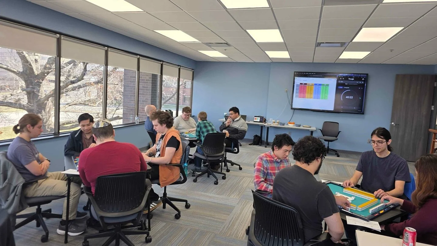 The @kc_riichi club hosted a practice tournament this past weekend. These types of events are a great opportunity to support club members in their growth as competitive players!