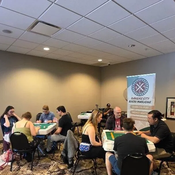 Congrats to @kc_riichi on a great weekend of teaching mahjong at the Midwest Gamefest!