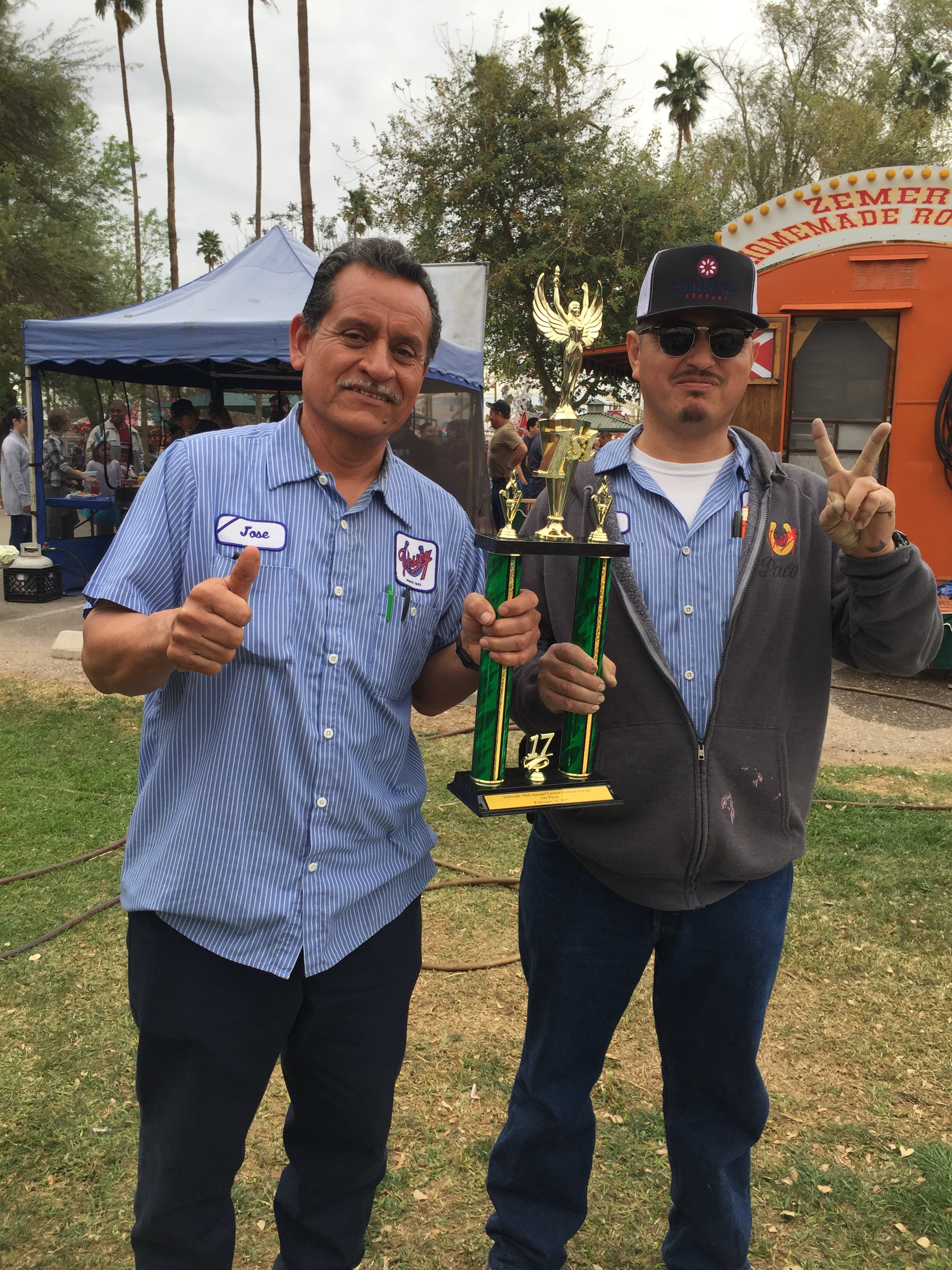 A big THANKS to Razo and Paco for all their hard work on the float and the Van!