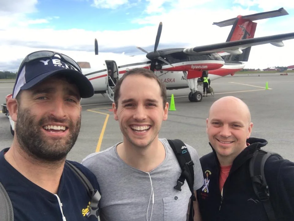 Hooked up with the team (the Boss, 2IC and me) for our last flight - Anchorage to Valdez - Ravn Alaska -DeHavilland DHC-8-100. 