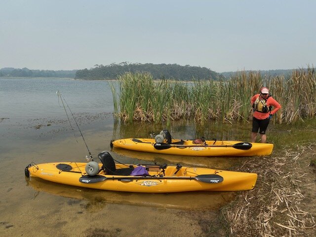 This is as far as you can paddle - walking trail goes further