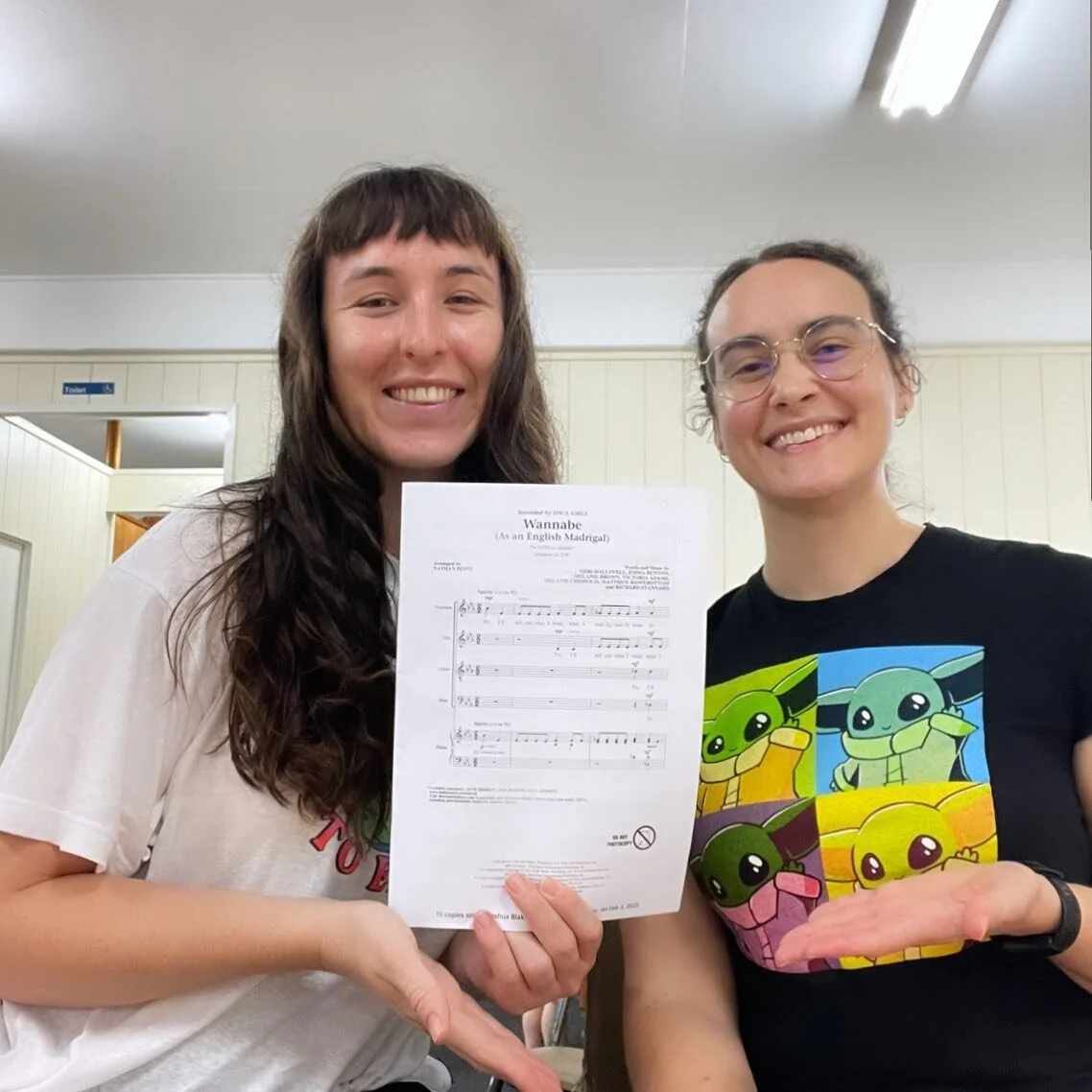 Wannabe hot and cool like Claire and Ruby? Join the alto section 😎 

Rehearsing every Saturday morning in Ashgrove from 10-12!