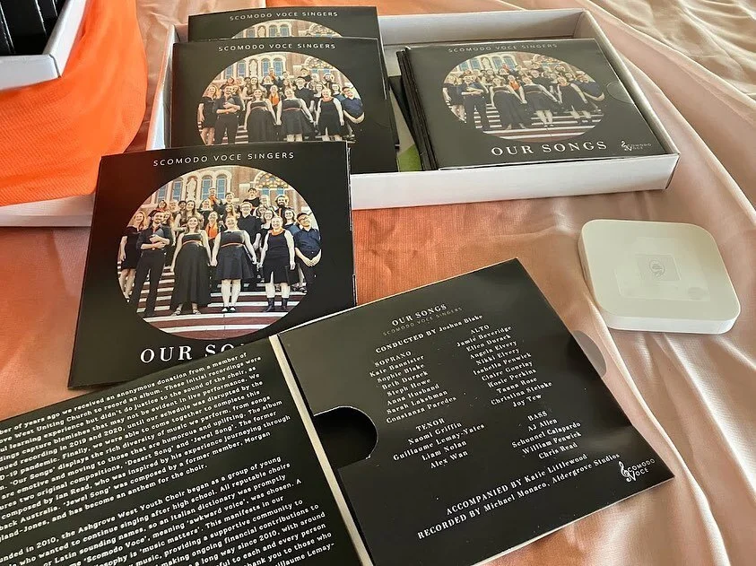 A big thank you to everyone who came to our launch party last week! 🚀

We had a fabulous time singing and celebrating the launch of our first album with you all. 

&lsquo;Our Songs&rsquo; will be available for purchase at our next concert, Soups, Sw