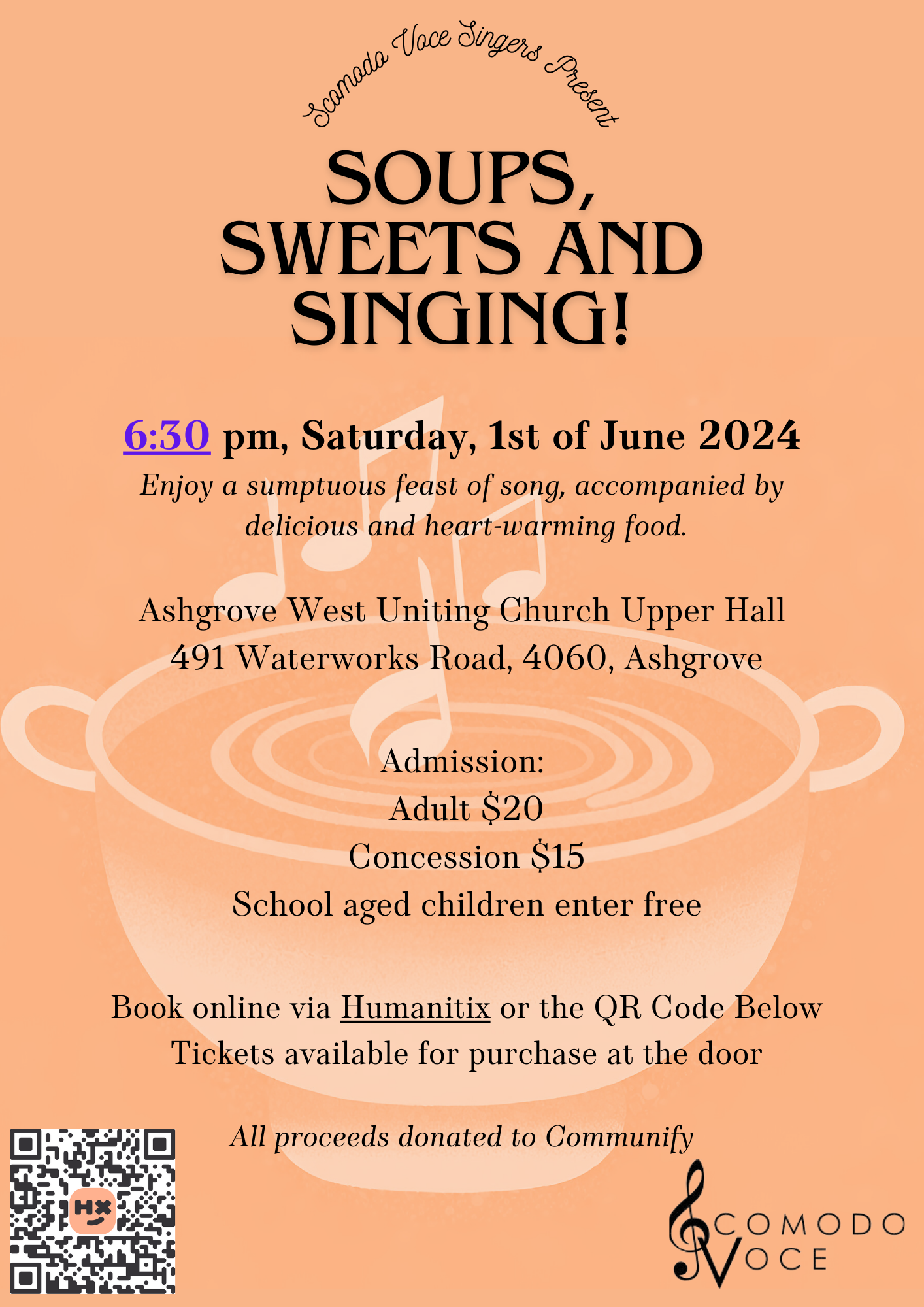 Soups, Sweets and Singing!