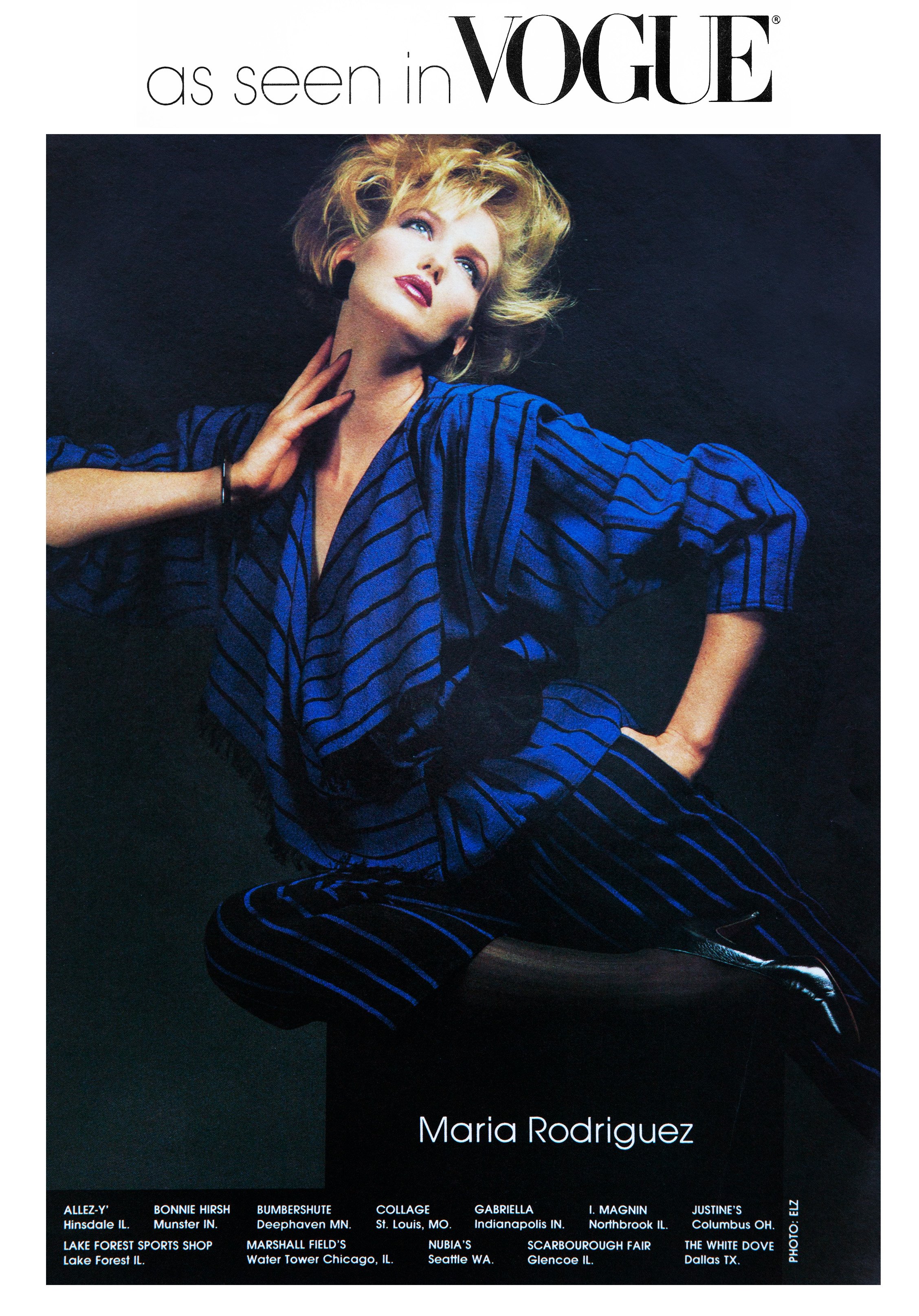 Terry May Vogue Magazine NYC 1983