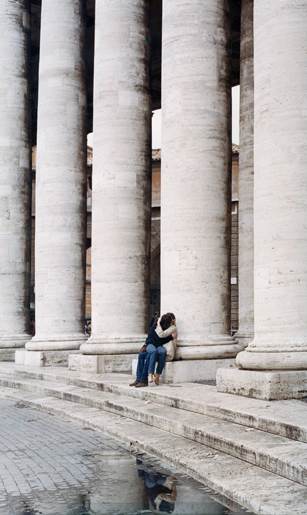 "Kiss" St. Peters Square Rome 1977