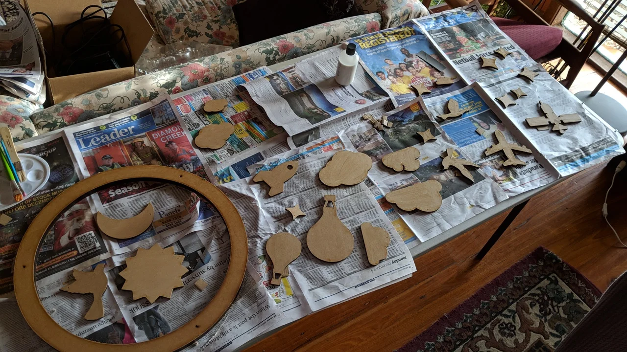 All of the pieces after the sealant