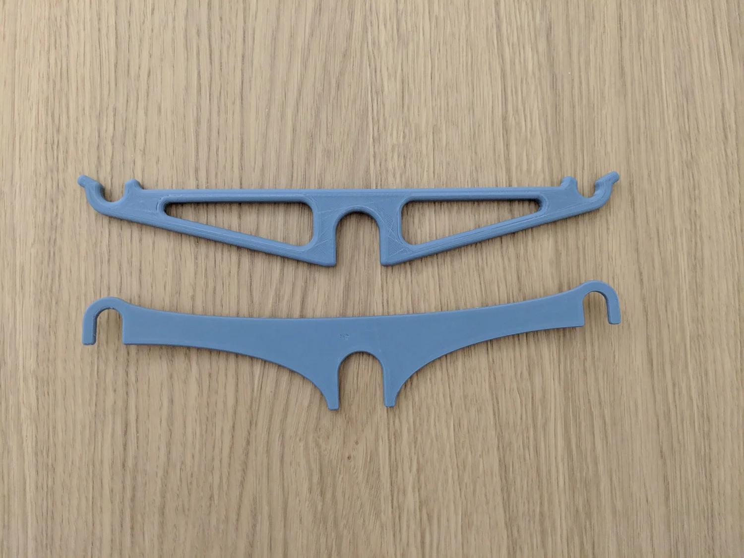 First iteration (bottom) compared to the second iteration (above)