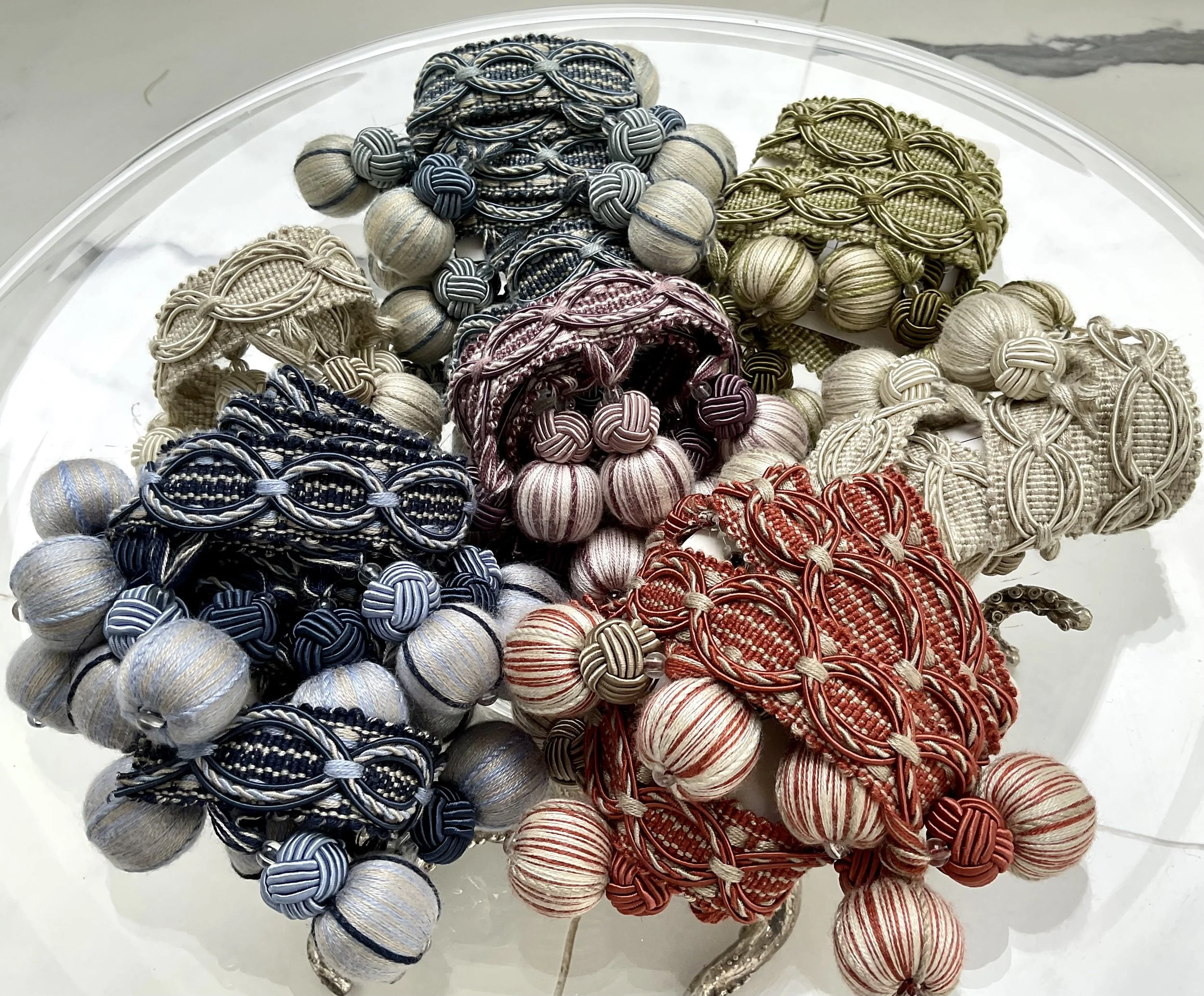 Nautical bobble fringes