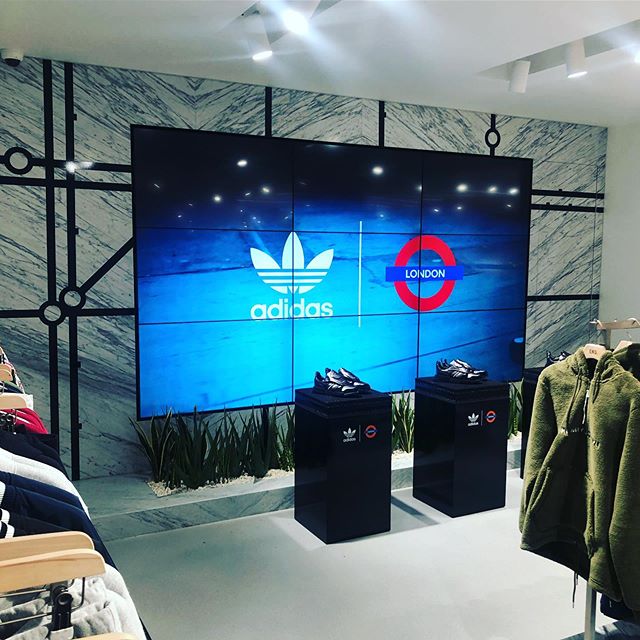Throwback Thursday baby. Here&rsquo;s an absolute beauty we got the chance to work on for @studioxag in London @end_clothing  Store for the @adidasoriginals release of there Future Pacer. Mix of printed and cut graphics making things pop.