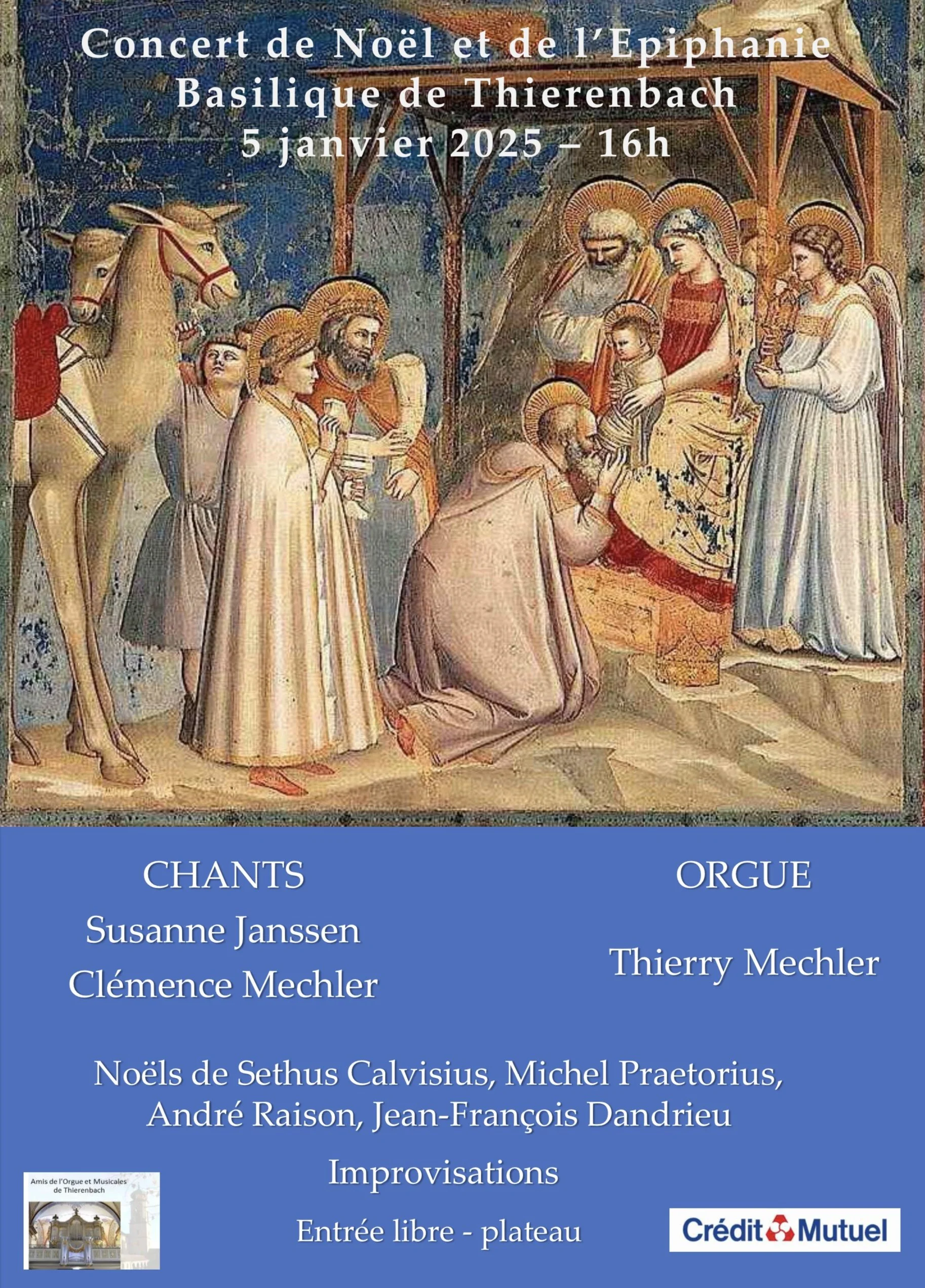 Concert de l’Épiphanie à la Basilique Notre-Dame de Thierenbach, Dimanche 4 janvier 2026 à 16h 