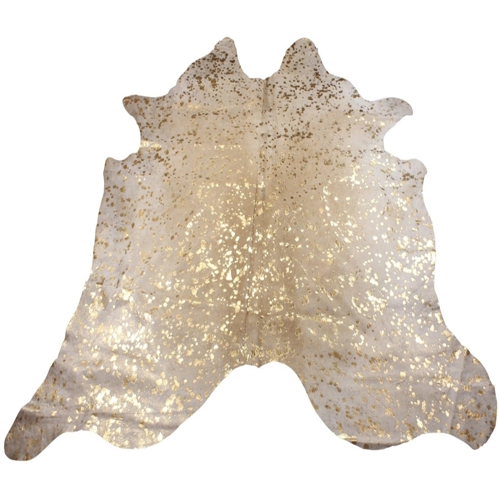 GOLD METALLIC ON BEIGE