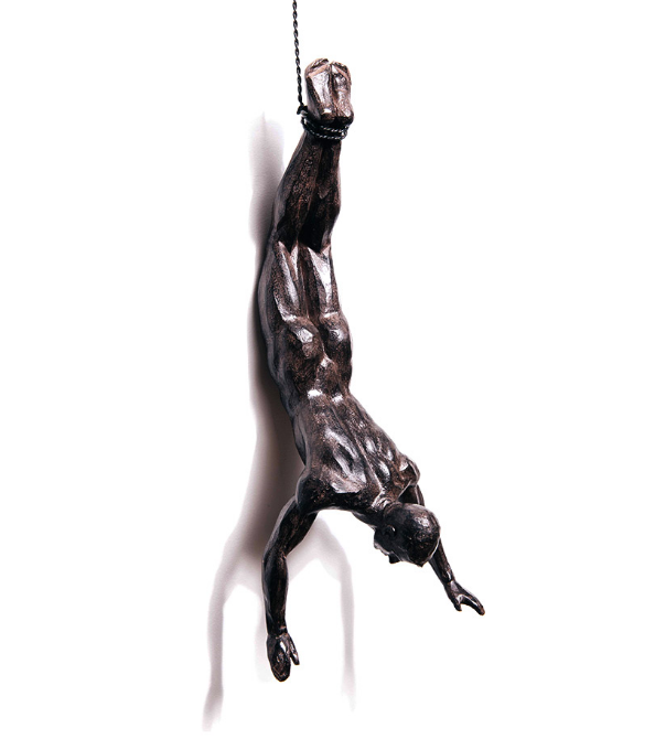 Bronze Climbing Men Trio