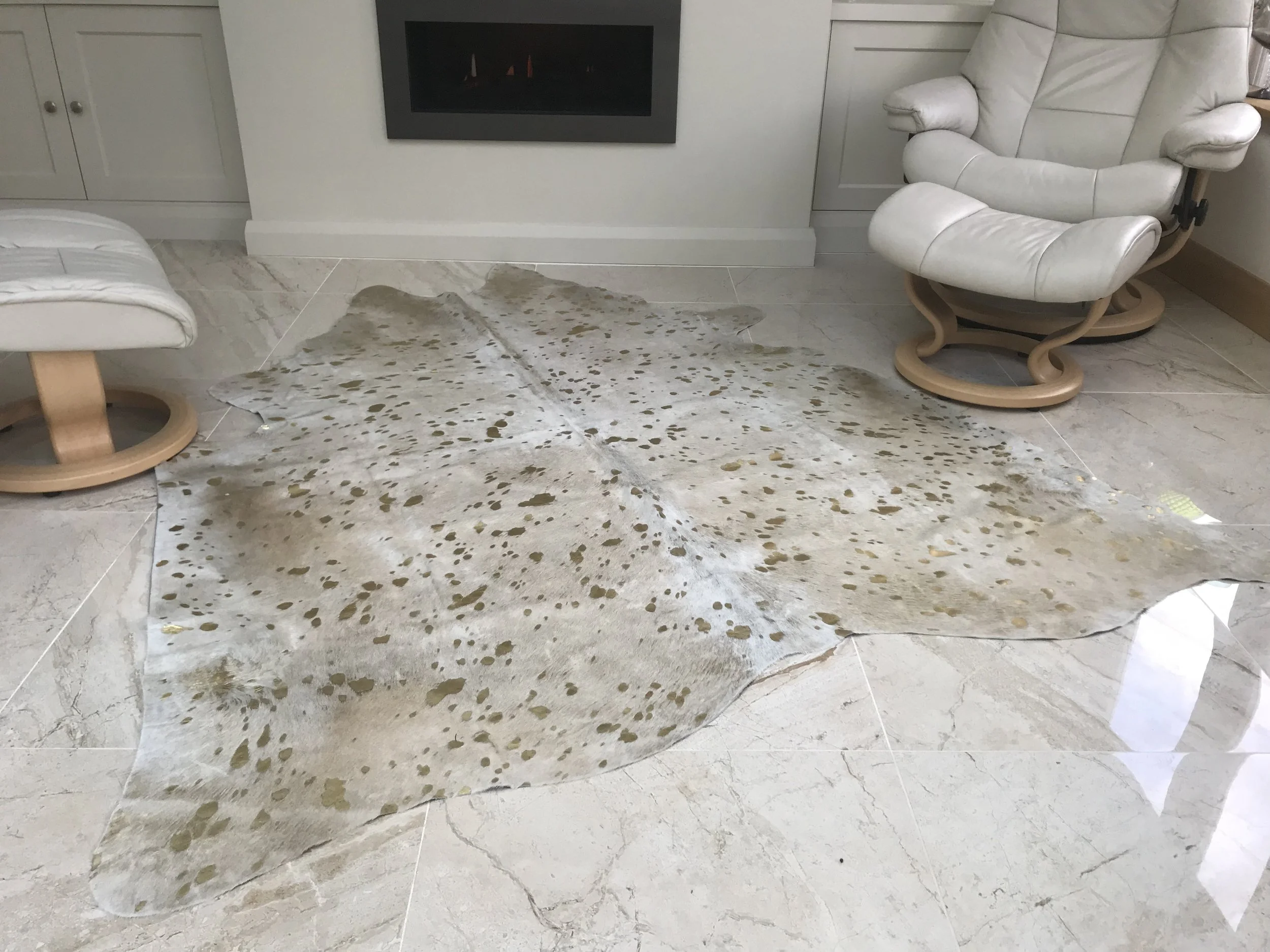 Burrow & Hide Metallic Cowhide