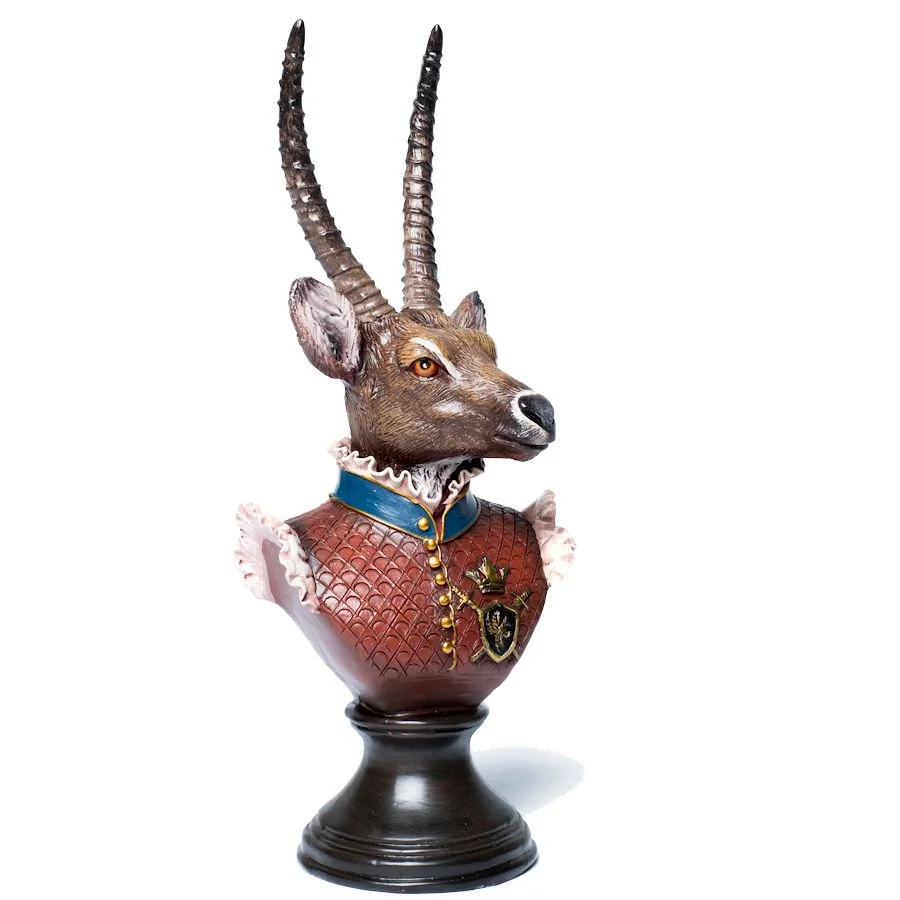 Burrow & Hide ANTELOPE BUST IN MILITARY UNIFORM.jpeg