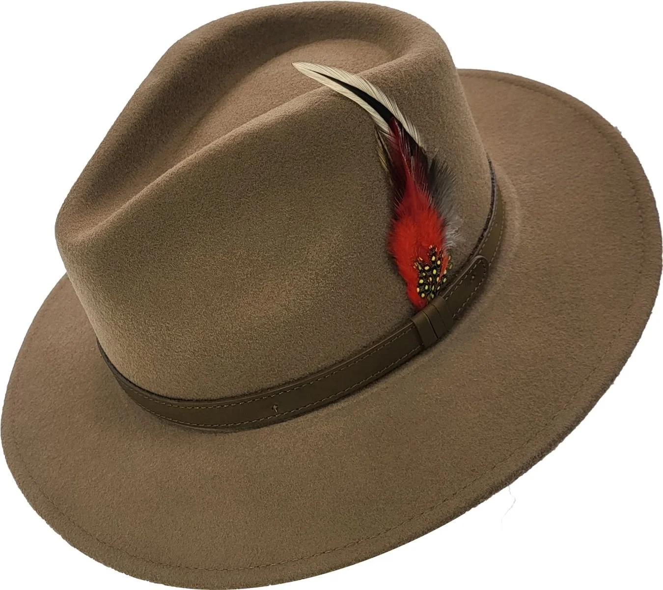 100% Wool Fedora — BURROW & HIDE display picture 2