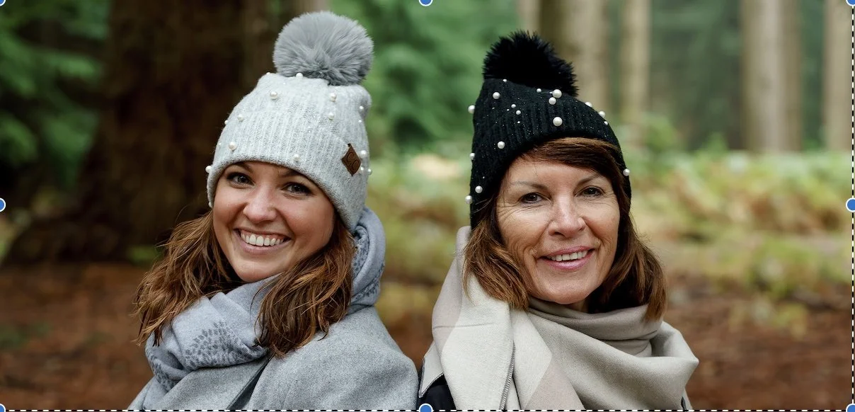 Pearl & Diamanté Pom Hat by Burrow & Hide — BURROW & HIDE