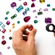 Rainbow of stones