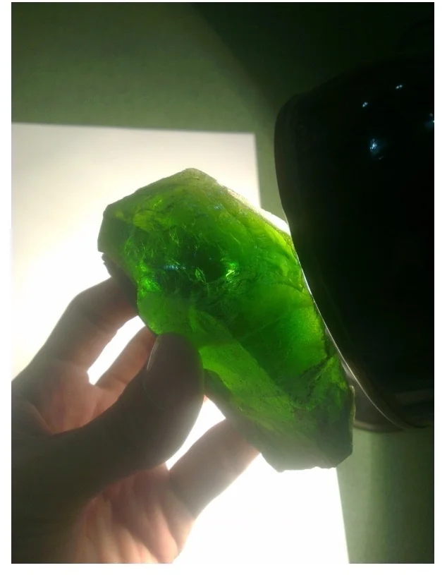 More then 500g rough peridot