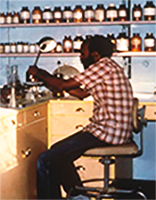 Melles Seyoum, Orotta caves laboratory – 1980’s