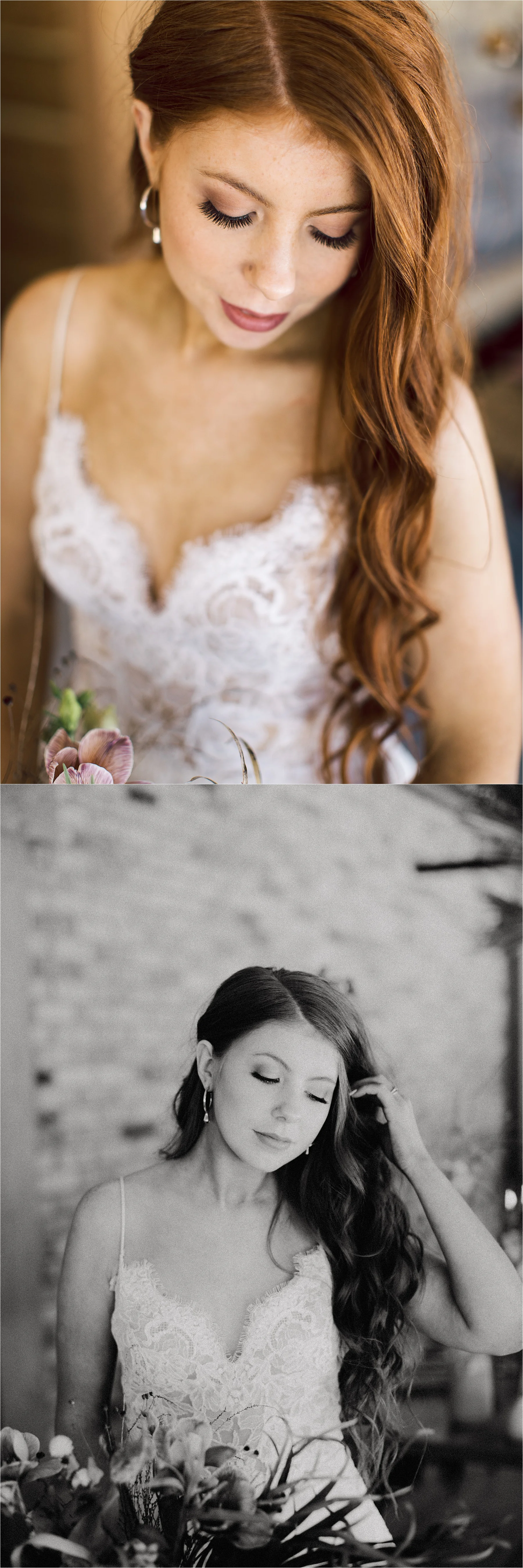 Florals: Courtney Joy Floral / Dress: Miss Ruby Bridal Boutique / Stationary: Hall Creative Co. / Ceramics: Covet and Ginger / Rentals: A La Crate Vintage Rentals / Cake: Miss Molly’s Cafe / MUA: KCharles Beauty / Hairstyling: Alysce Marie