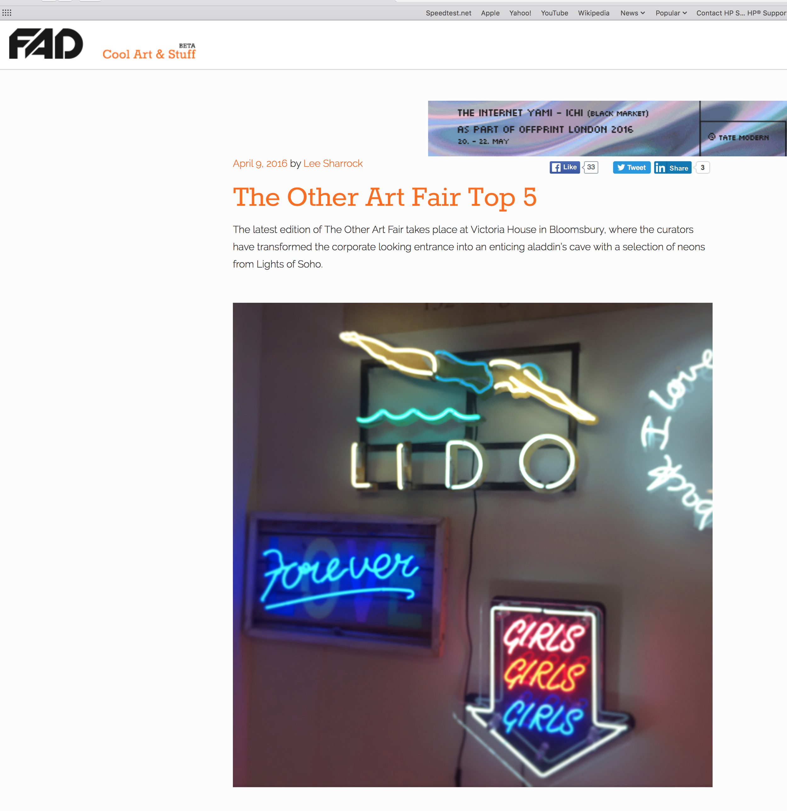 "Self reflection is encouraged by witty musings on mirrors by artist-prankster Graeme Messer, his 'I Love This Motherfucker' mirror quickly becoming and Instagram favourite.