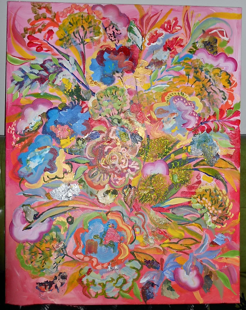 Floral on Pink (2012, Sold)