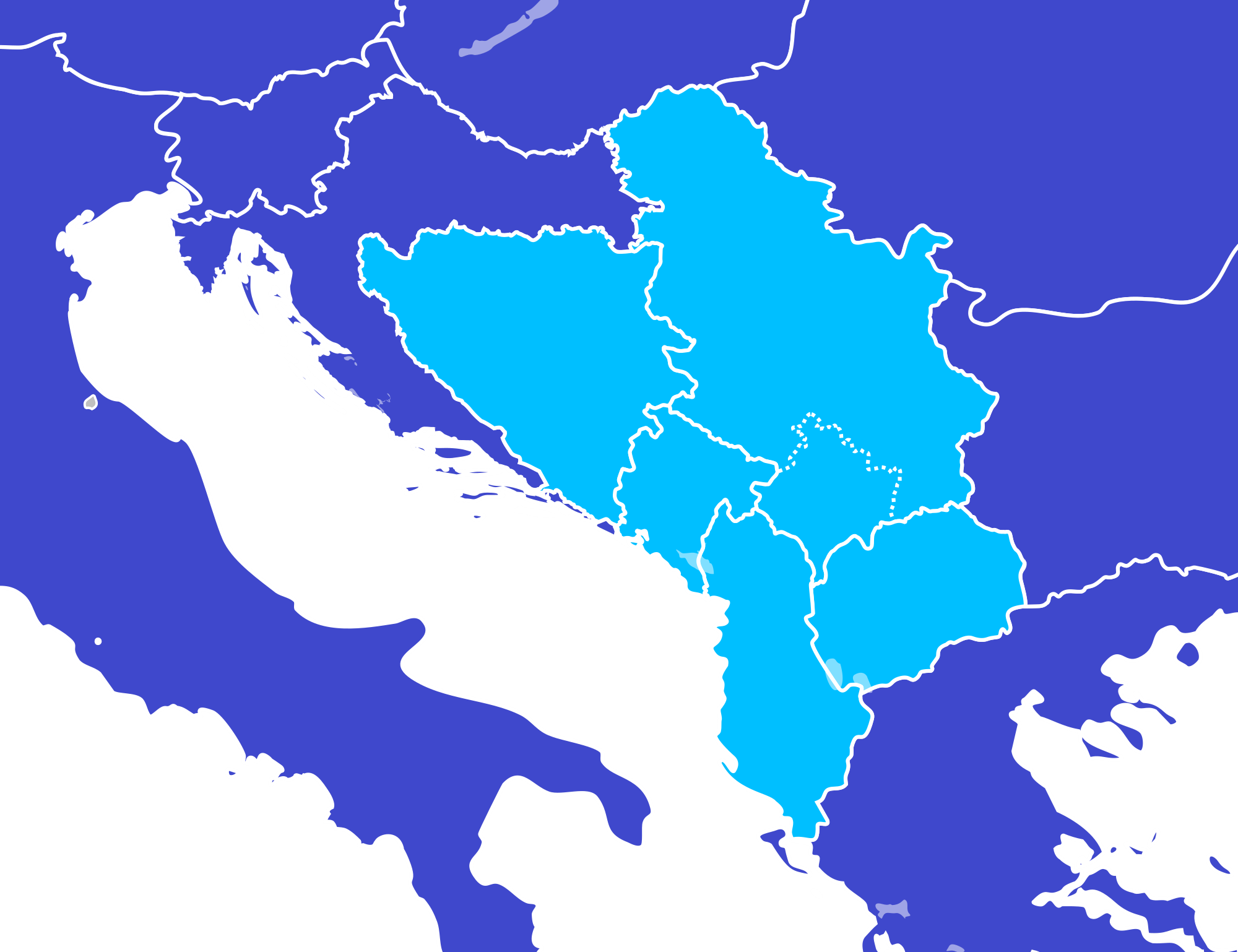 Serbia Map by Wikimedia Commons