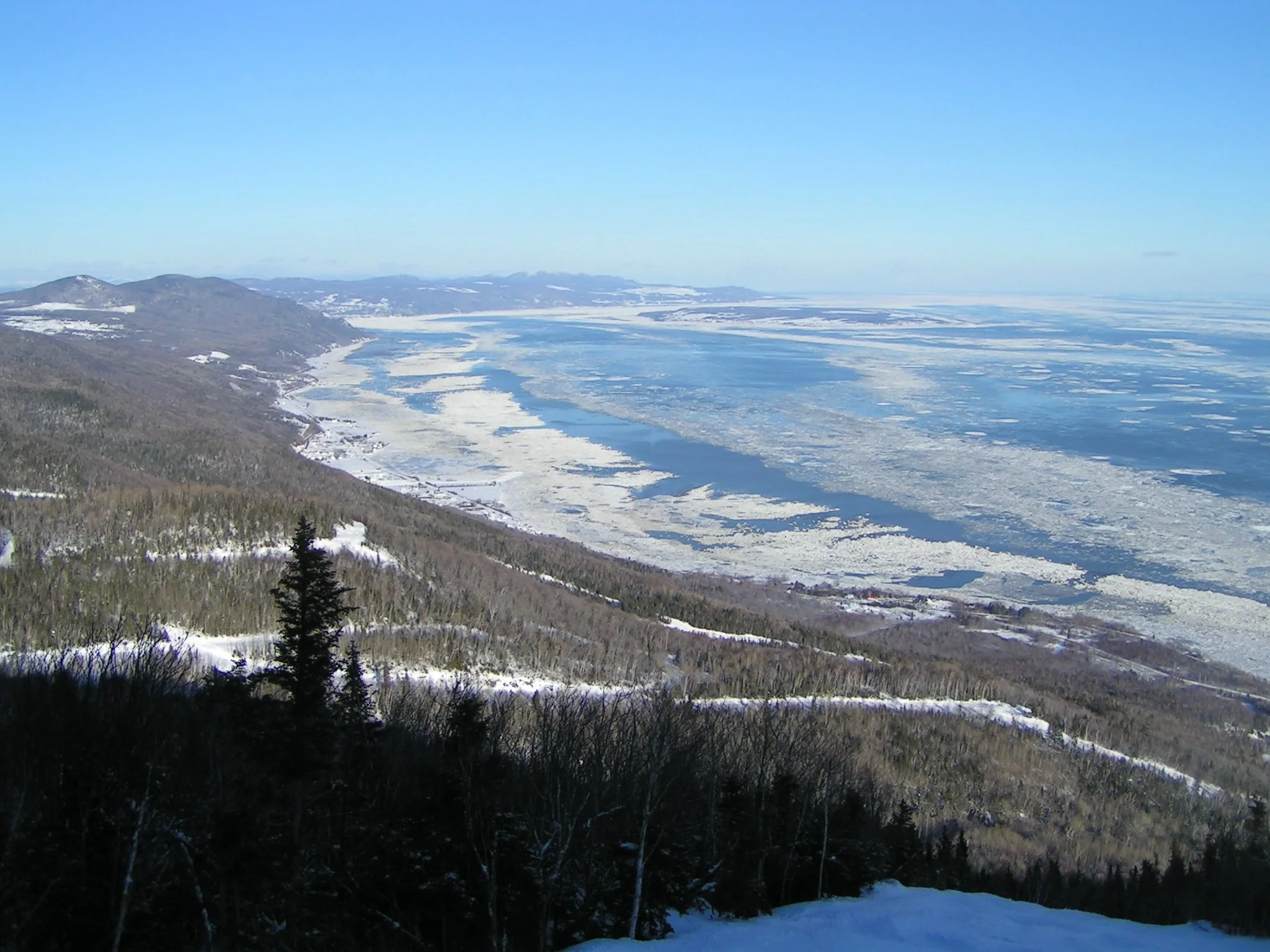 Figure 1 Saint Lawrence River in winter from Le Massif near Baie-Saint-Paul, Quebec, Canada Source: Picture taken by Jan Zatko, Creative Commons