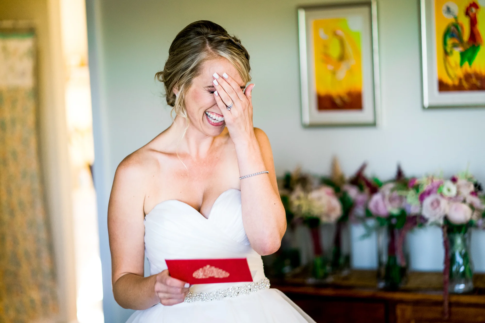 Honorable Mention 1 | Shaina & Lou | The Lace Factory Sony a9 | 85 f1.8 Shaina opened a letter from Lou just a few minutes before the start of their ceremony. I never ask my brides to read out loud… their reactions always speak for themselves.