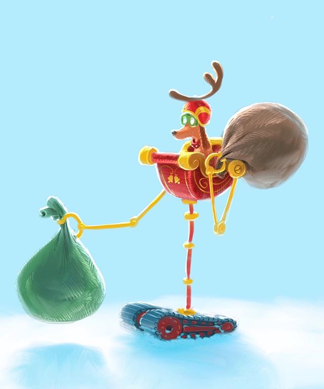 Max in his side-sleigh exosuit!
⠀⠀ #grinch #thegrinch #grinchmovie #thegrinchmovie #concept #conceptart #animation #characterdesign #character #funny #fun #cute #instagood #instadaily #drawing #draw #art #digitalart #dailyart #design #conceptsapp #ex