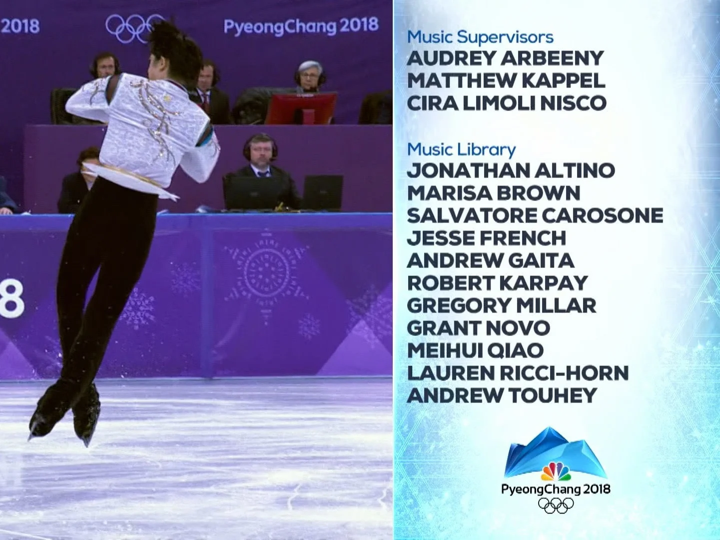 Audiobrain's music supervision for the 2018 Winter Olympics 