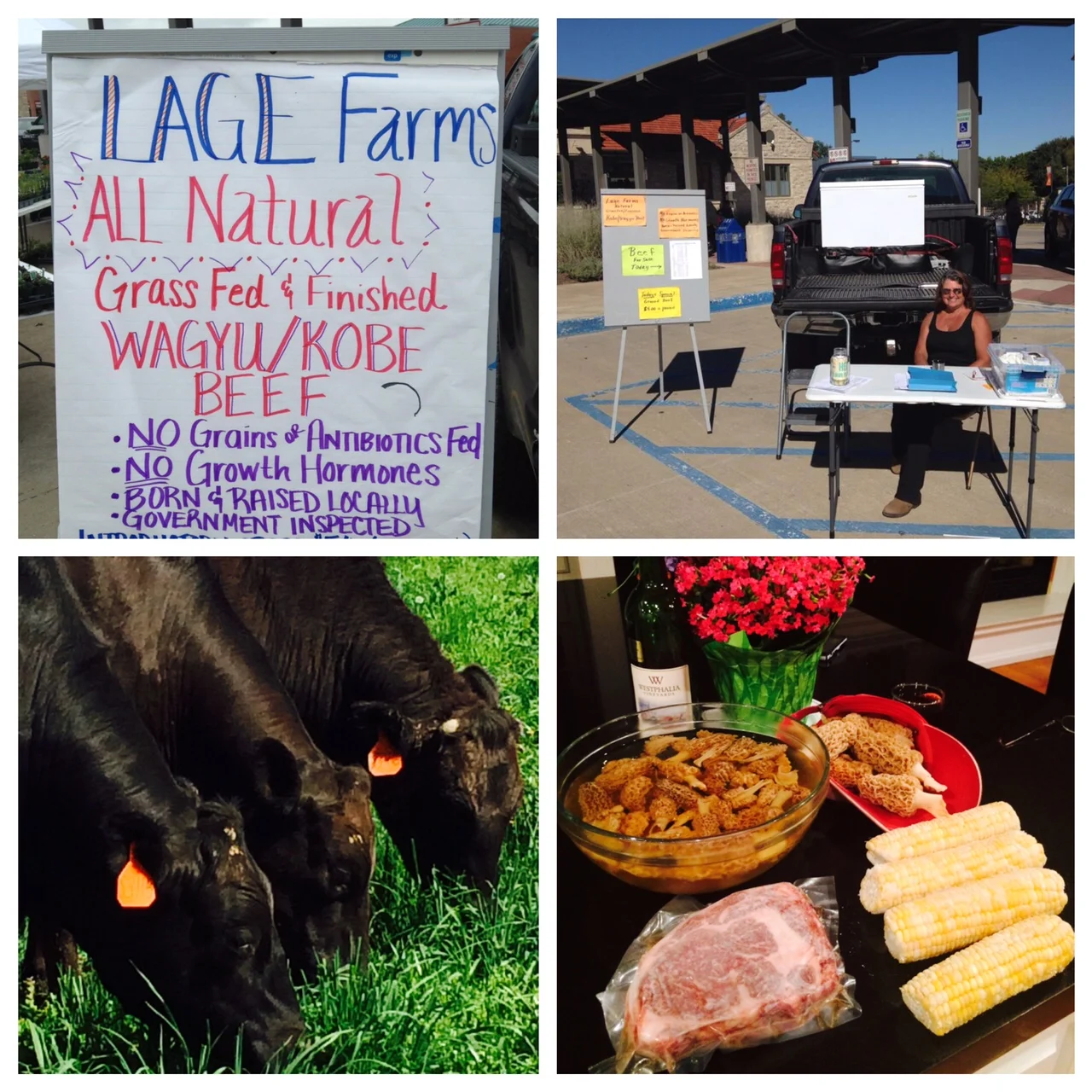Want to learn more? Read all about their farm history and cattle in a recent Vox article or come by the market for a steak sample and to chat with Kaye. 