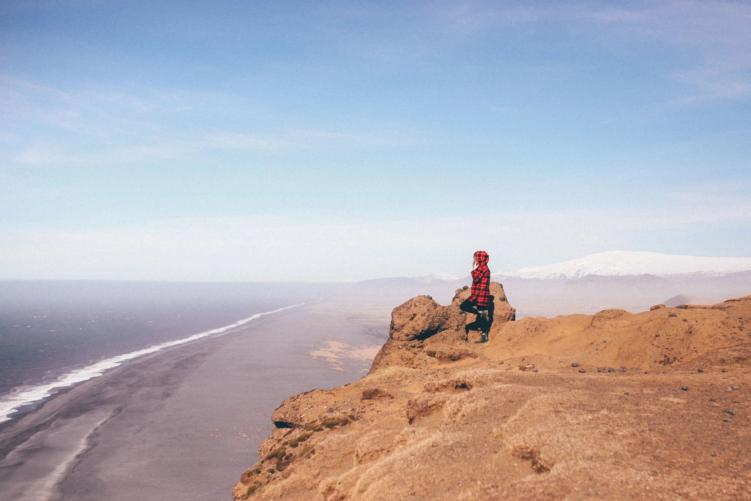 ^ THE BLACK SAND BEACH DYRHOLAEY: There's nothing like it, it's amazing. The gusts of wind up there were also some of the strongest I've ever experienced. So, maybe don't stand as close to the edge of the cliffs like we did...