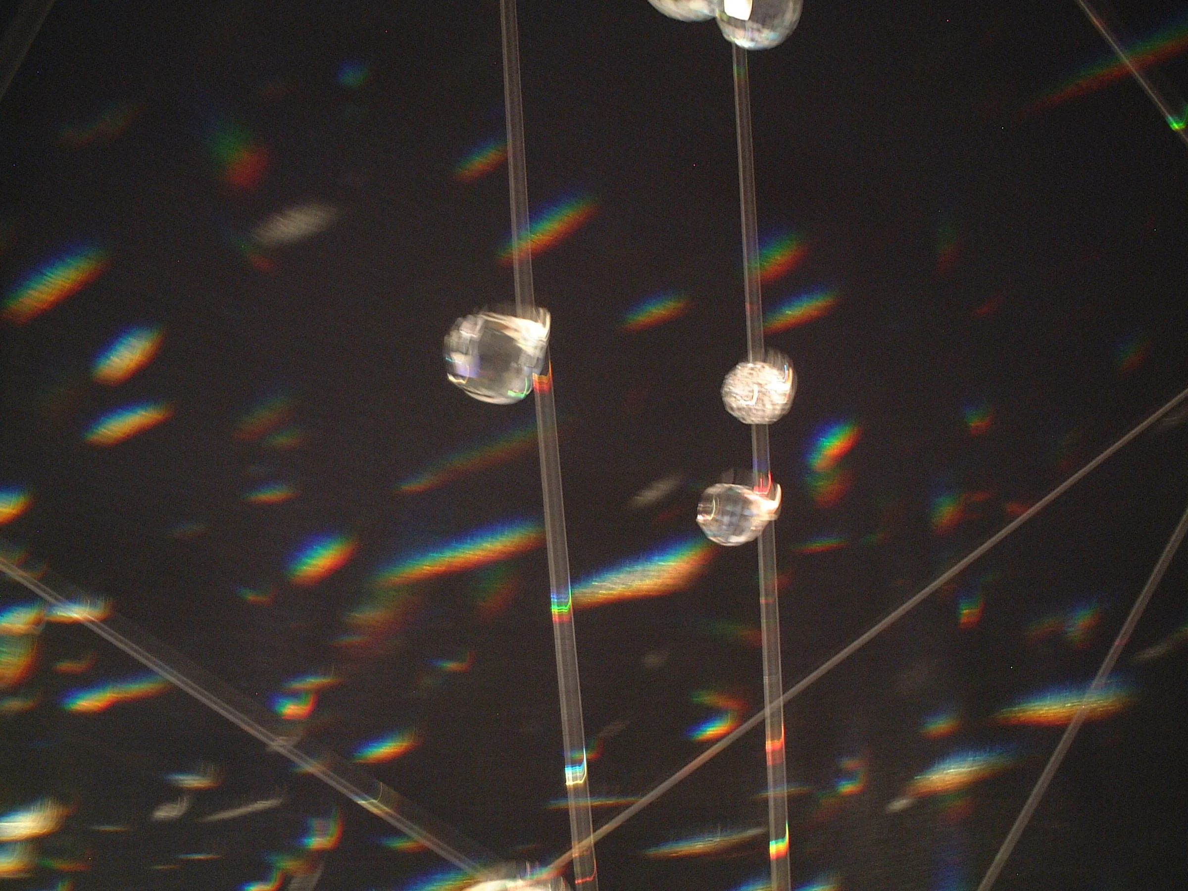   minor universe , 2006, crystal, wire,&nbsp;iteration 1  New Mexico Museum of Art, Santa Fe, NM 