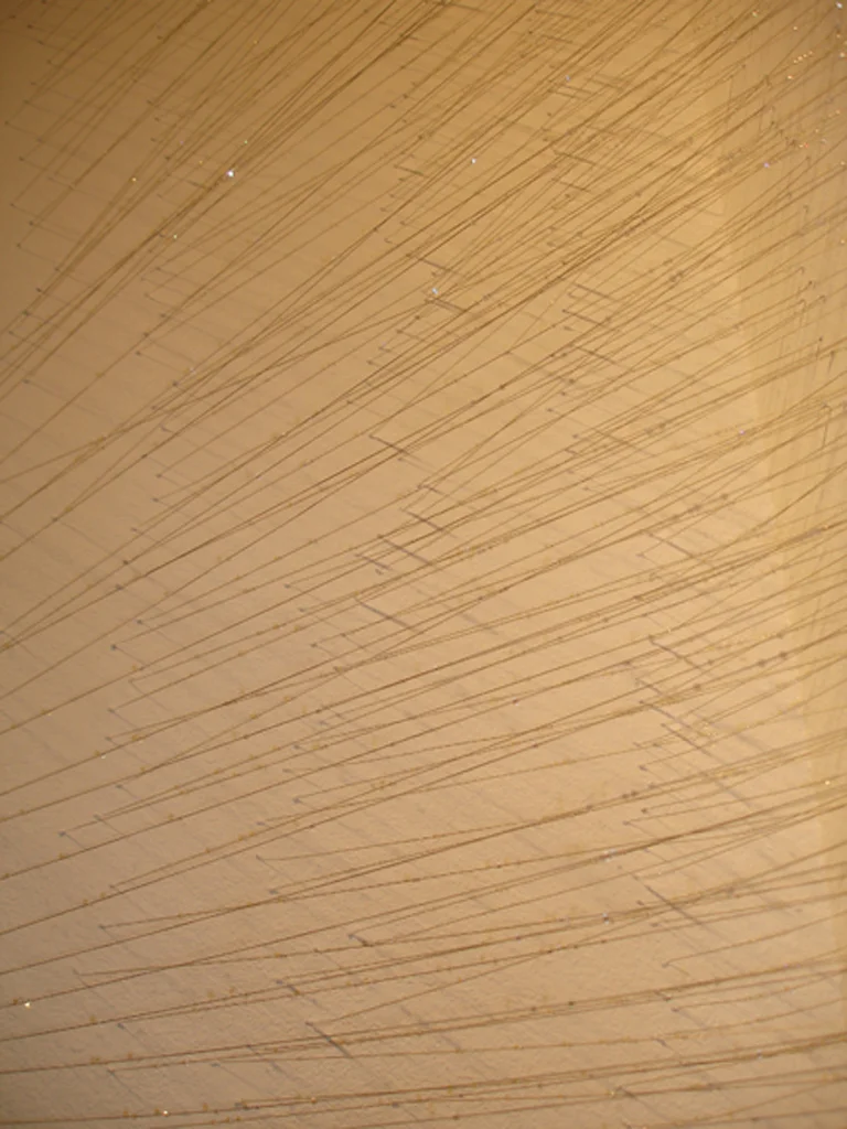   net (cross section) , 2006, crystal and wire  Center for Contemporary Art, Santa Fe, NM 