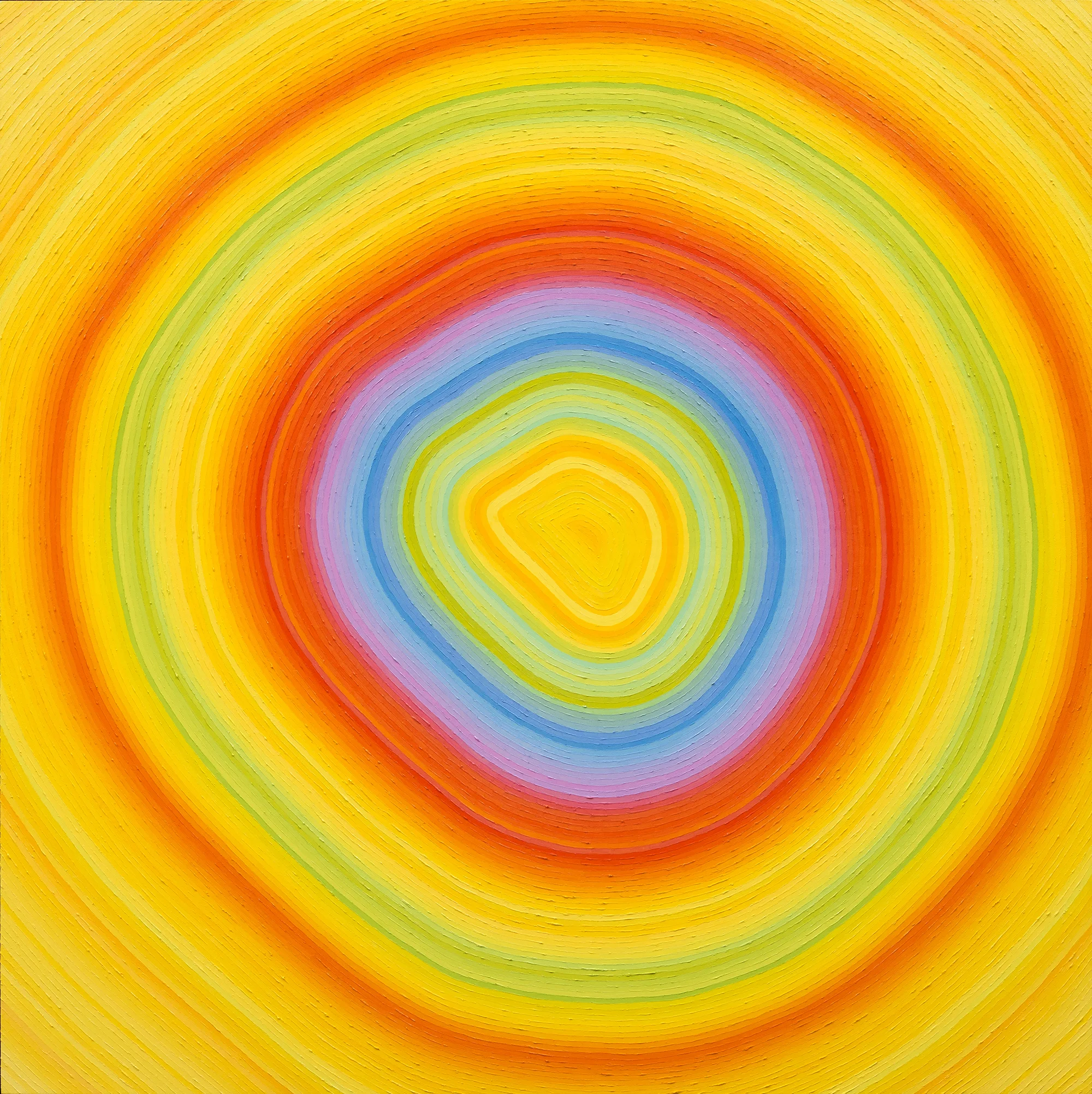 Eyetest 01, 2012, oil on panel, 60 x 60" private collection